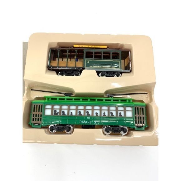 VTG Miniature Classic Streetcars NIB Desire St Powell & Mason Trolly Cable 1042 - Picture 3 of 8